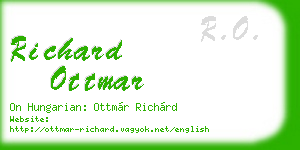 richard ottmar business card