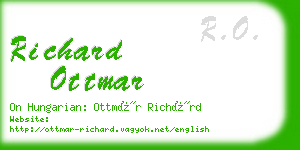 richard ottmar business card